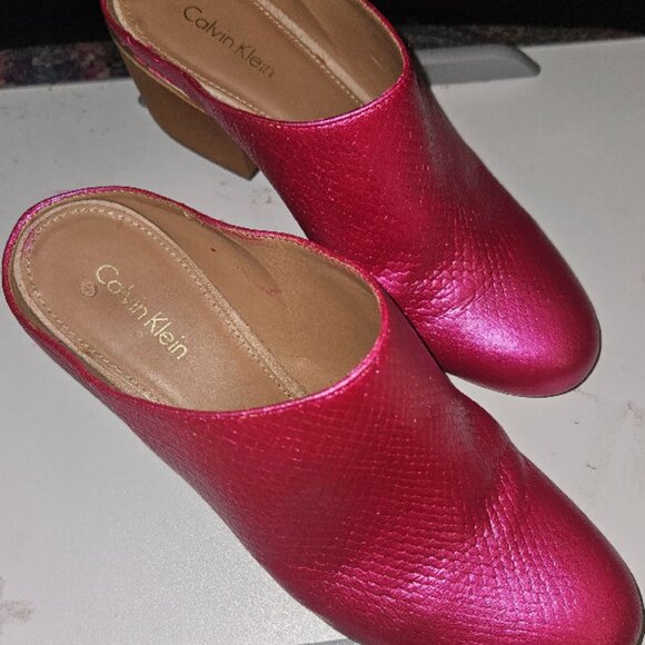 Calvin Klein Leather Mules - Picture 5 of 16